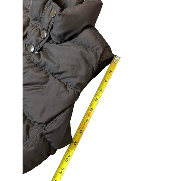 J.crew chocolate brown puffer vest size small - Picture 8 of 9